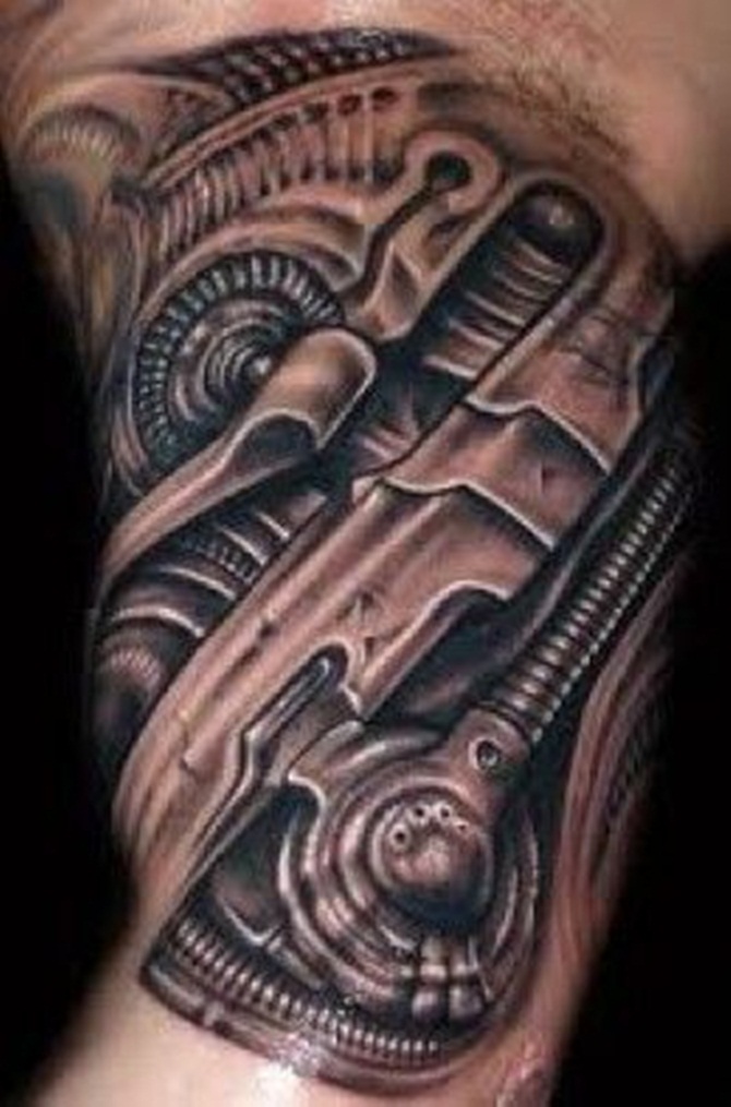 Bio mechanical Tattoo (13)