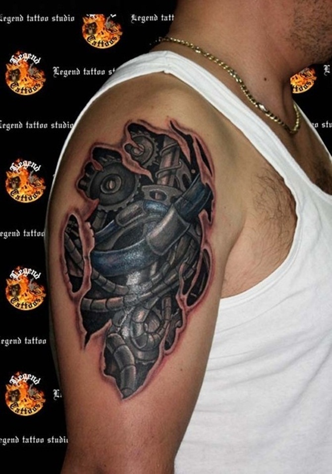 Bio mechanical Tattoo (4)