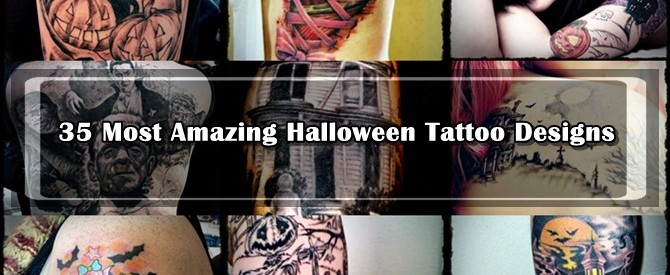 35 Most Amazing Halloween Tattoo Designs