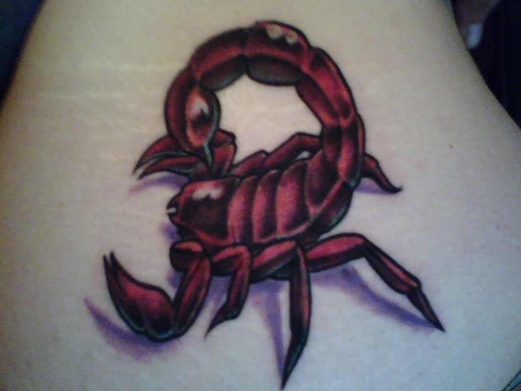 3D Scorpion Tattoo Design