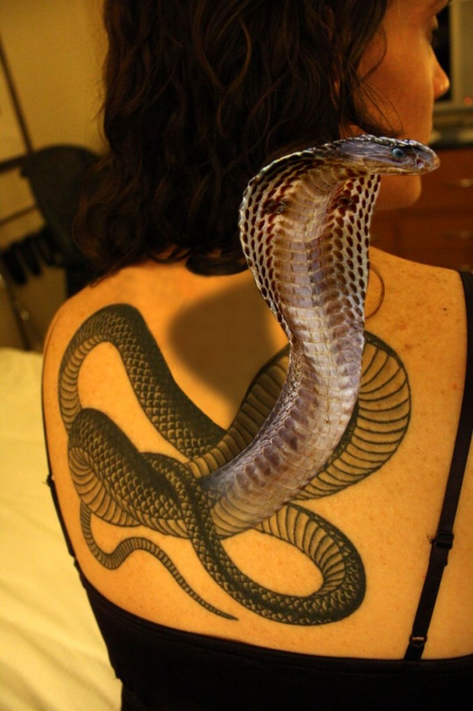 3D Snakes Tattoo