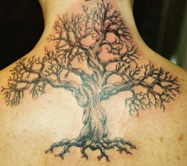 3D Tree Tattoo