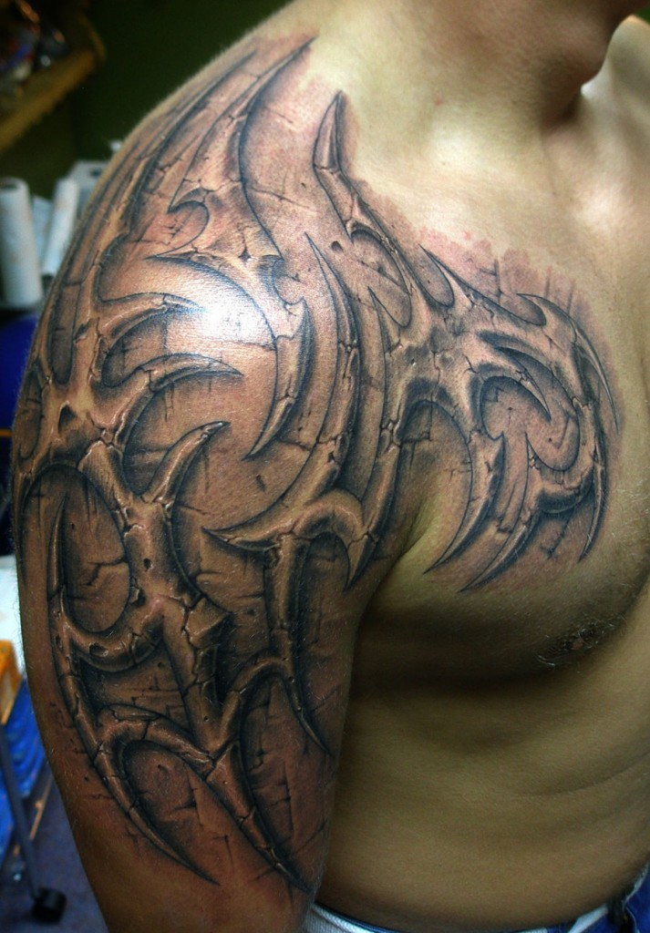 3D Tribal Tattoo for Arm