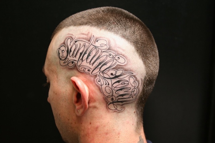 3D head Tattoo Design