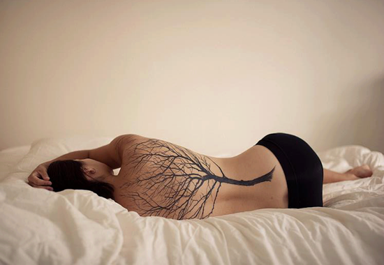 Amazing 3D Back Tattoo