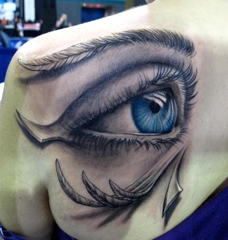 Amazing 3D Eye Tattoo Design