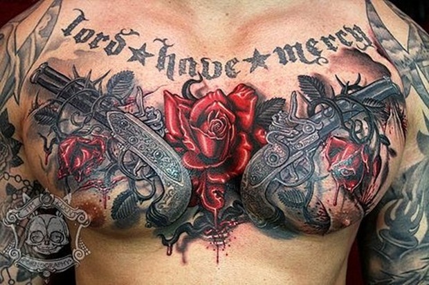 Chest Tattoo Designs For Men And Women (23)