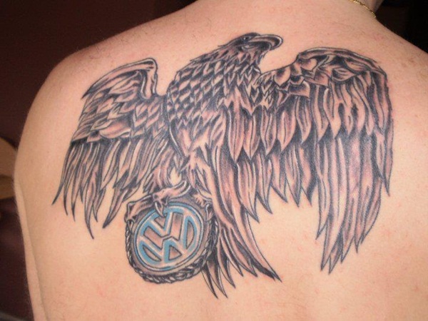 Eagle with VW tattoo