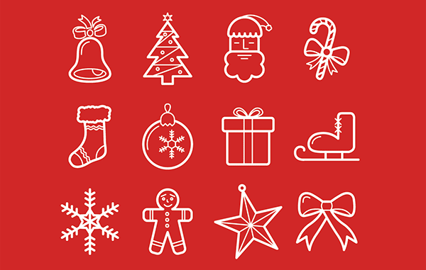 Beautiful free Christmas icons