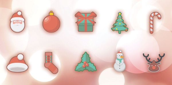 Christmas Holidays Free Icon Set