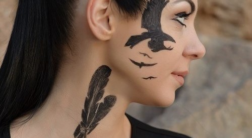Black and bold tattoo