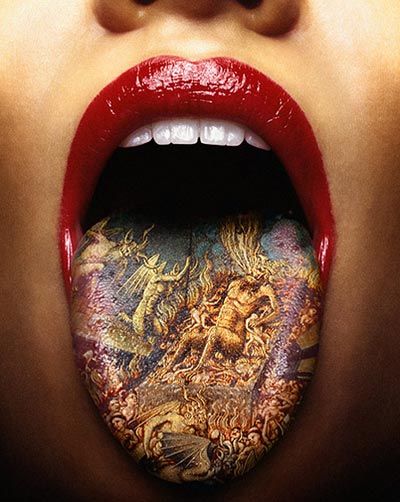 Tattoo on your tongue