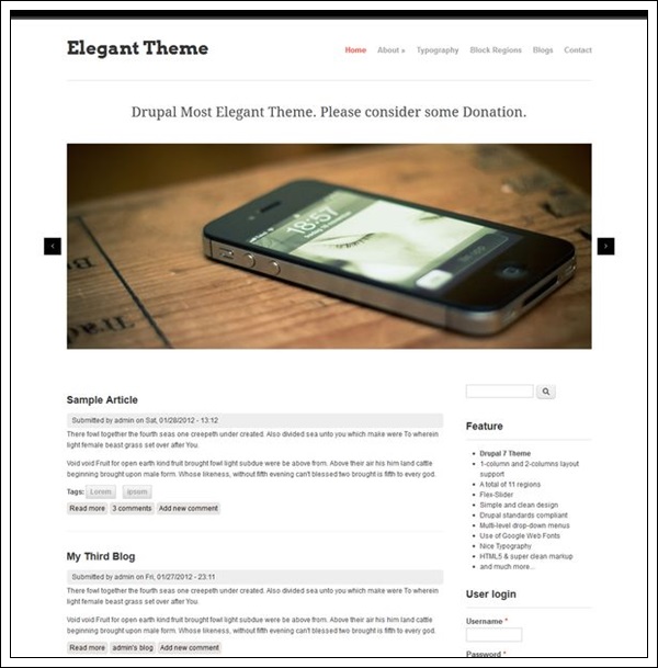 Elegant Theme by saran.quardz